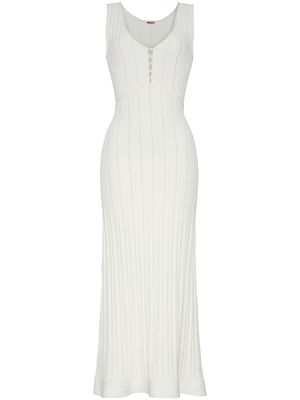 Adam Lippes Mysa knitted maxi dress - White