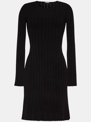 Adam Lippes pointelle-knit minidress - Black
