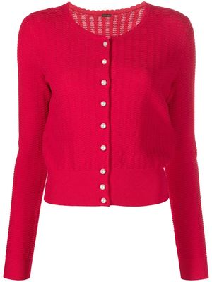 Adam Lippes ribbed-knit cardigan - Red