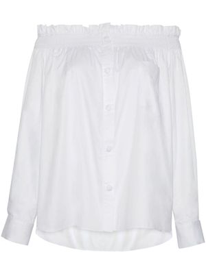 Adam Lippes Visby cotton-poplin blouse - White