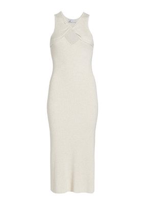 Addison Rib-Knit Midi Dress