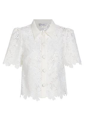 Addison Short-Sleeve Lace Top