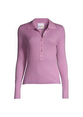Adela Rib-knit Long-Sleeve Sweater