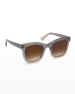 Adele Oversize Butterfly Sunglasses - Oolong