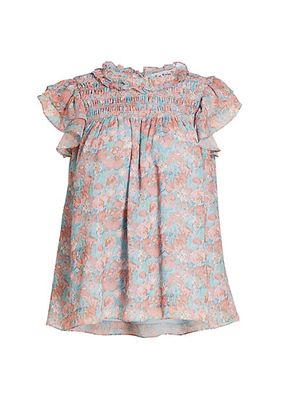 Adelina Smocked Floral Top