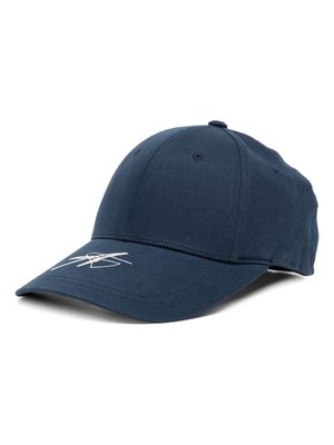 Ader Error Affiti logo-embroidered baseball cap - Blue