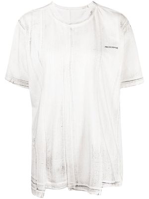 Ader Error distressed-effect T-shirt - White