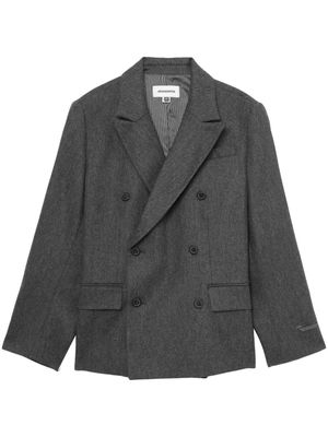 Ader Error double-breasted wool blazer - Grey