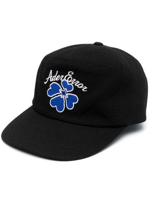 Ader Error embroidered-logo cotton baseball cap - Black