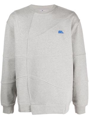 Ader Error embroidered-logo cotton jumper - Grey