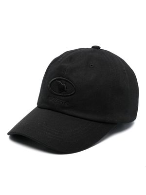 Ader Error Etik logo-embroidered cotton cap - Black