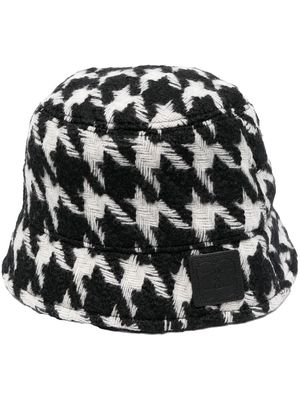 Ader Error houndstooth bucket hat - Black