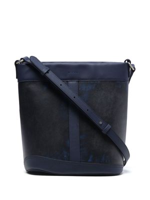 Ader Error Kiez leather shoulder bag - Black