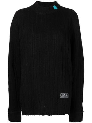 Ader Error logo-patch knitted jumper - Black