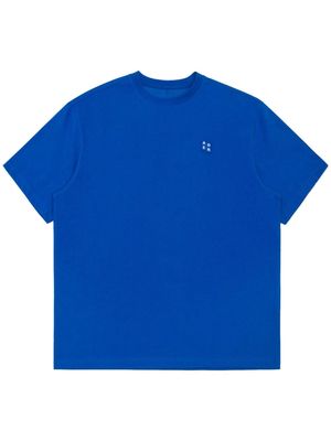 Ader Error logo-tag jersey T-shirt - Blue