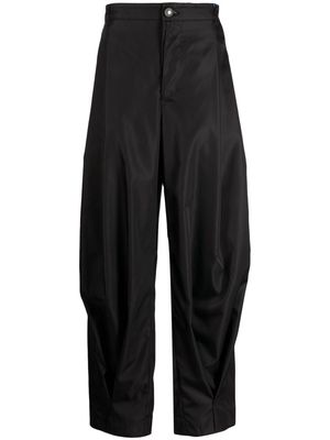 Ader Error pleat-detailed loose-fit trousers - Black