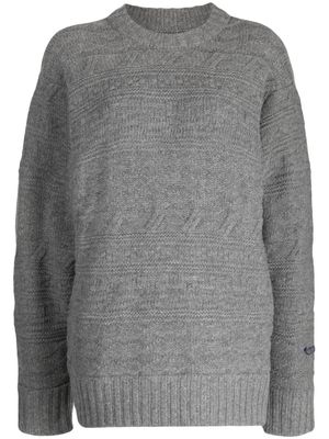 Ader Error Seltic knitted jumper - Grey