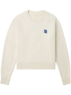 Ader Error TRS Tag crew-neck jumper - White