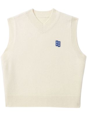 Ader Error TRS Tag V-neck vest - Neutrals