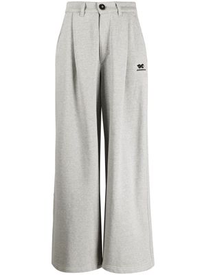 Ader Error wide-leg cotton trousers - Grey