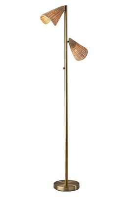 ADESSO LIGHTING Cove Tree Lamp in Antique Brass