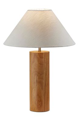 ADESSO LIGHTING Martin Table Lamp in Natural Oak With Antique Brass