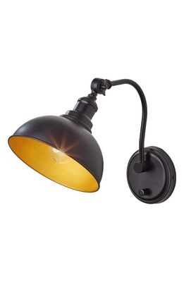 ADESSO LIGHTING Wallace Wall Lamp in Black/Gold