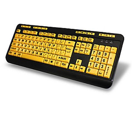 Adesso Multimedia Desktop Keyboard for Visual I mpairment
