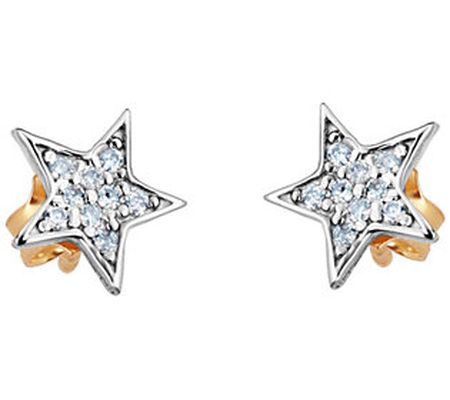 Adi Paz 14K Gold 1/10 cttw Diamond Star Earring s