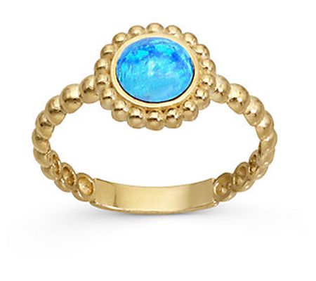 Adi Paz 14K Gold Blue Opal Beaded Ring