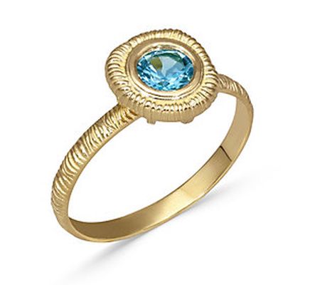 Adi Paz 14K Gold Swiss Blue Topaz Ring