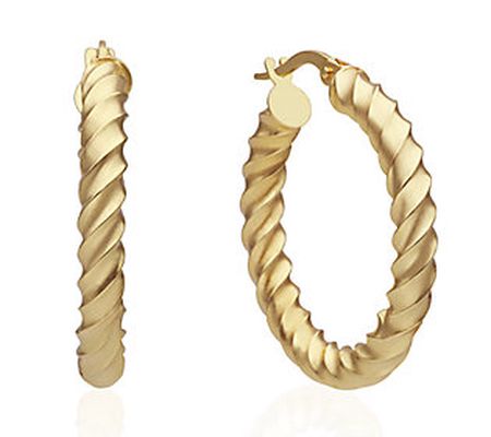 Adi Paz 14K Gold Twisted Hoop Earrings