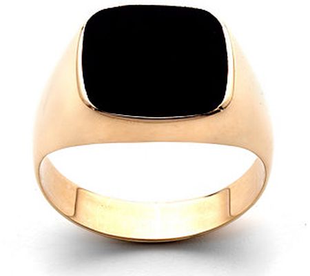 Adi Paz Men's 14K Gold Onyx Signet Ring