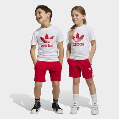 Adicolor Shorts and Tee Set Better Scarlet
