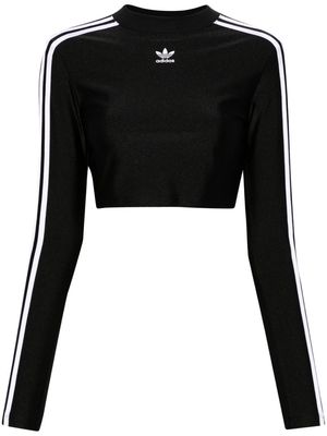 adidas 3-Stripes cropped T-shirt - Black