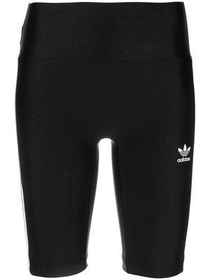 adidas 3-Stripes logo biker shorts - Black