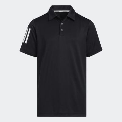 adidas 3-Stripes Polo Shirt Black XL Kids
