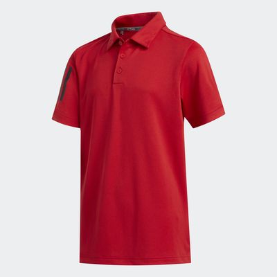 adidas 3-Stripes Polo Shirt Collegiate Red XL Kids