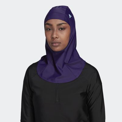 adidas 3-Stripes Swim Hijab Dark Purple S