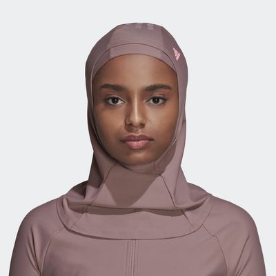 adidas 3-Stripes Swim Hijab Purple S