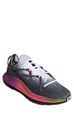 adidas 4D Fusio Running Sneaker in White/Purple/Black