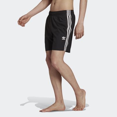 adidas Adicolor Classics 3-Stripes Swim Shorts Black S Mens
