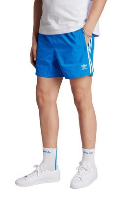 adidas Adicolor Classics Recycled Polyamide Sprinter Shorts in Bluebird