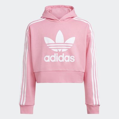 adidas Adicolor Cropped Hoodie Bliss Pink XS Kids