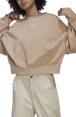 adidas Adicolor Essentials Fleece Sweatshirt in Magic Beige