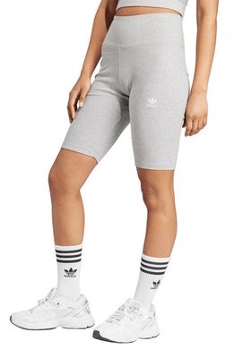 adidas Adicolor Essentials Rib Bike Shorts in Medium Grey Heather