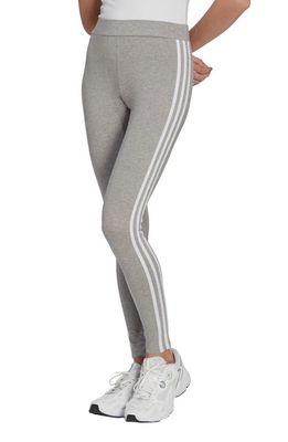 adidas Adicolor Lifestyle 3-Stripes Leggings in Medium Grey Heather