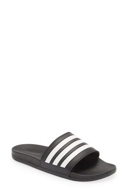 adidas Adilette Comfort Sport Slide in Black/White
