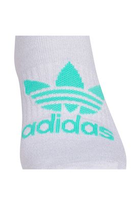 adidas Assorted 6-Pack Original Trefoil Logo Low Cut Socks in Grey
