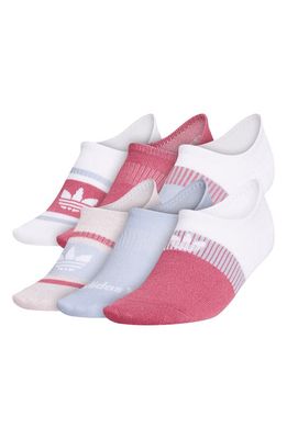 adidas Assorted 6-Pack Originals Ankle Socks in White